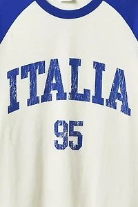 Italia Graphic Raglan Tee