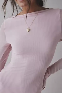 CAMPBELL&KRAMER X ReMADE By UO Exclusive Demeter Boatneck Mini Dress