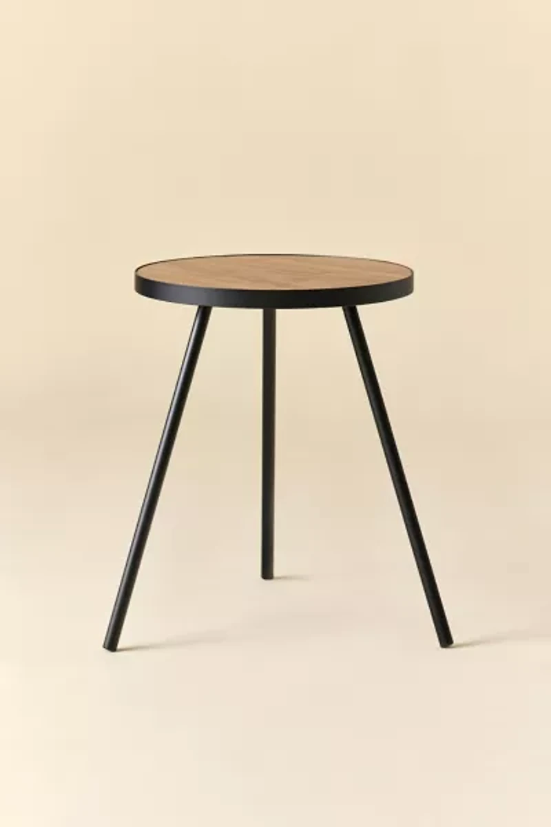 Violet Metal Tri-Leg Side Table