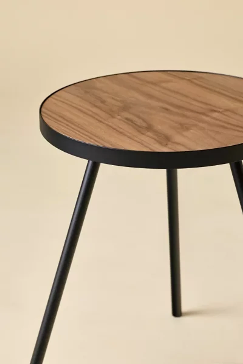 Violet Metal Tri-Leg Side Table