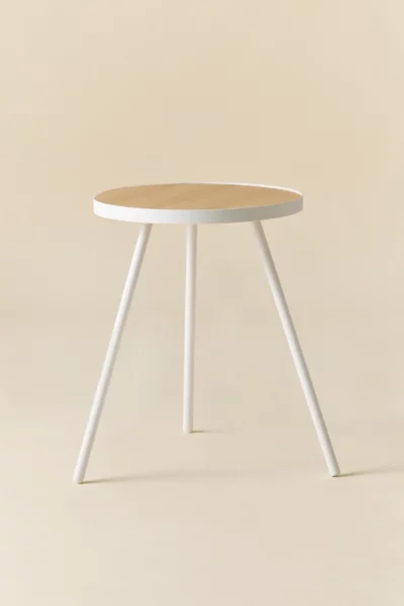 Violet Metal Tri-Leg Side Table
