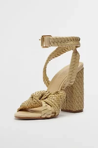 Schutz Khari Woven Heeled Sandal