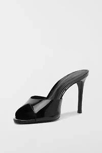 Schutz Cloe Patent Leather Mule Heel