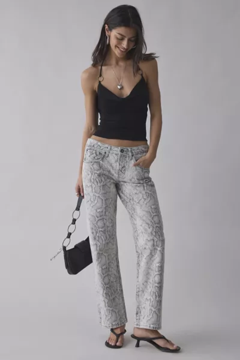 UO Isabel O-Ring Plunging Cowl Halter Top