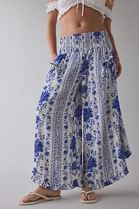 Out From Under Beachy Keen Smocked Wide Leg Crop Pant