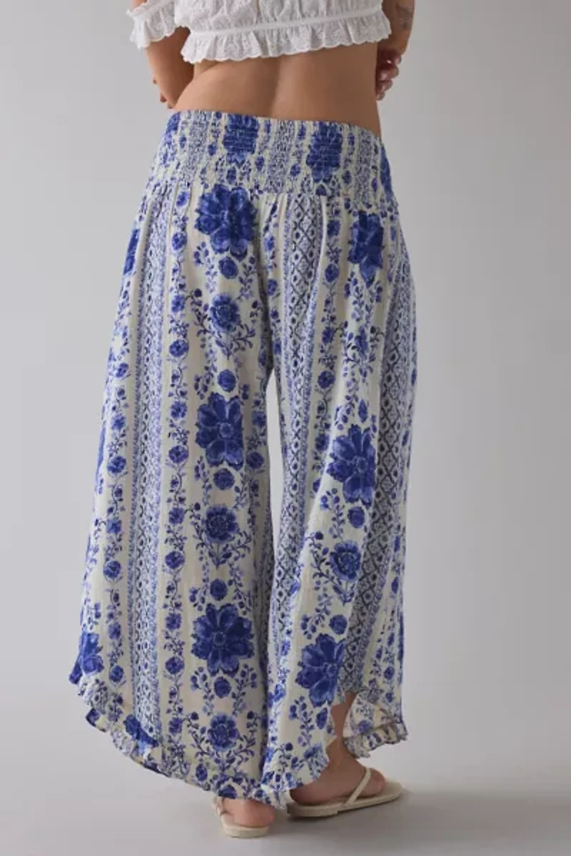 Out From Under Beachy Keen Smocked Wide Leg Crop Pant
