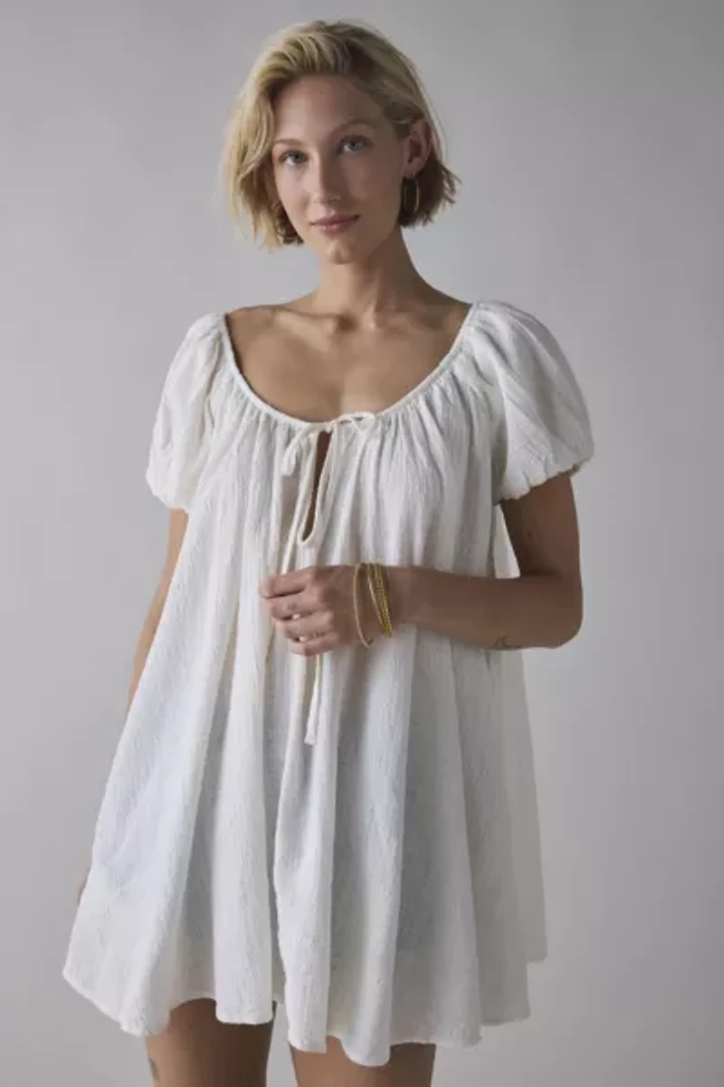 Out From Under Amara Cotton-Blend Slip Mini Dress