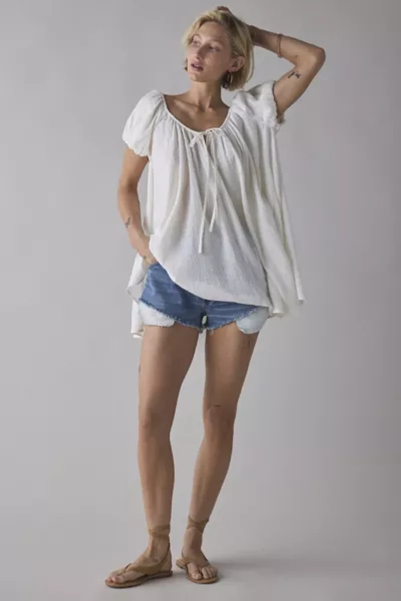 Out From Under Amara Cotton-Blend Slip Mini Dress