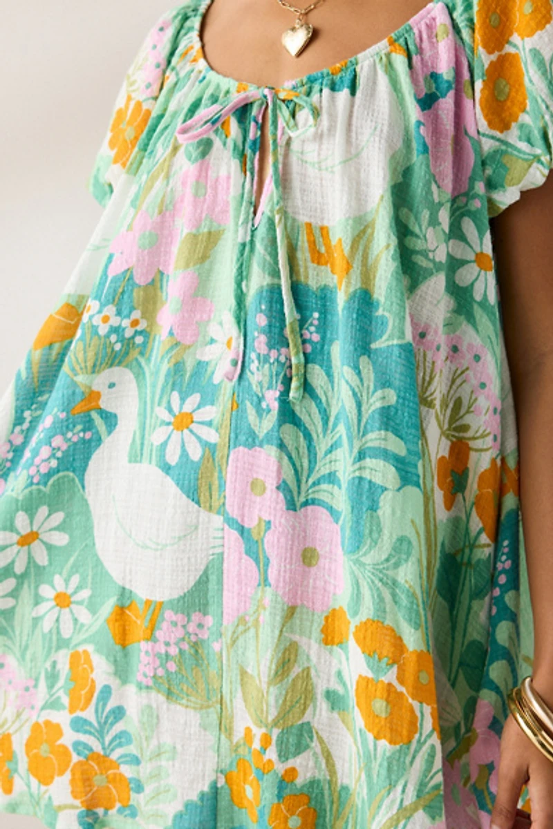 Out From Under Amara Cotton-Blend Slip Mini Dress