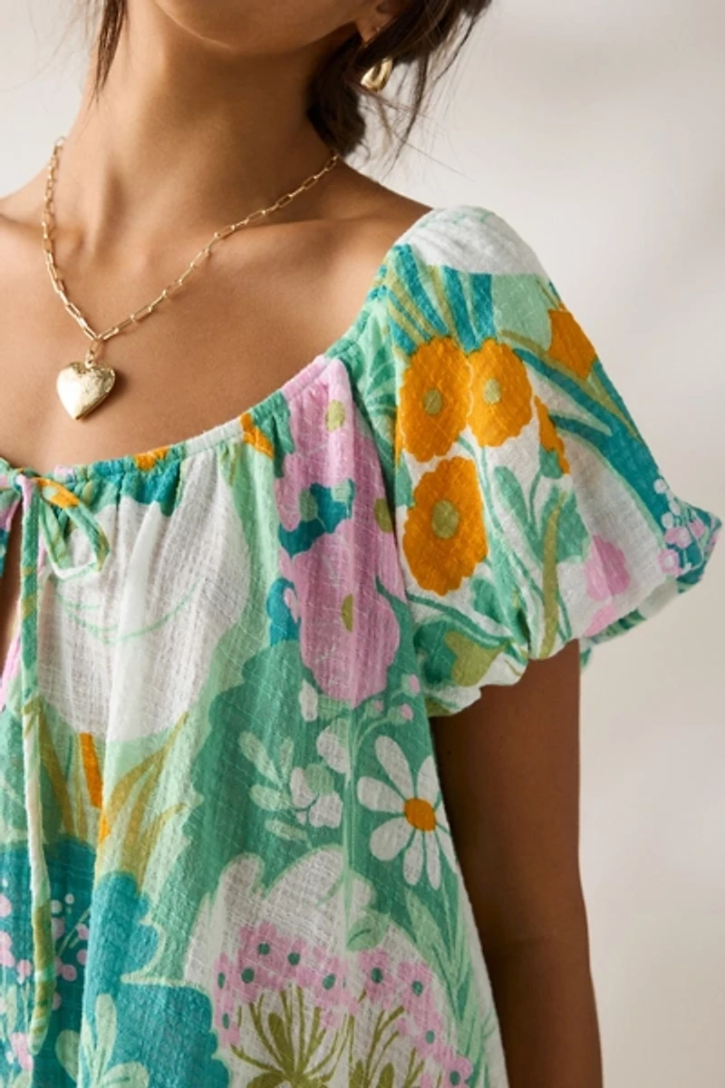 Out From Under Amara Cotton-Blend Slip Mini Dress