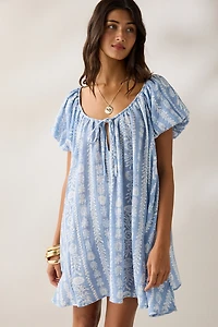 Out From Under Amara Cotton-Blend Slip Mini Dress