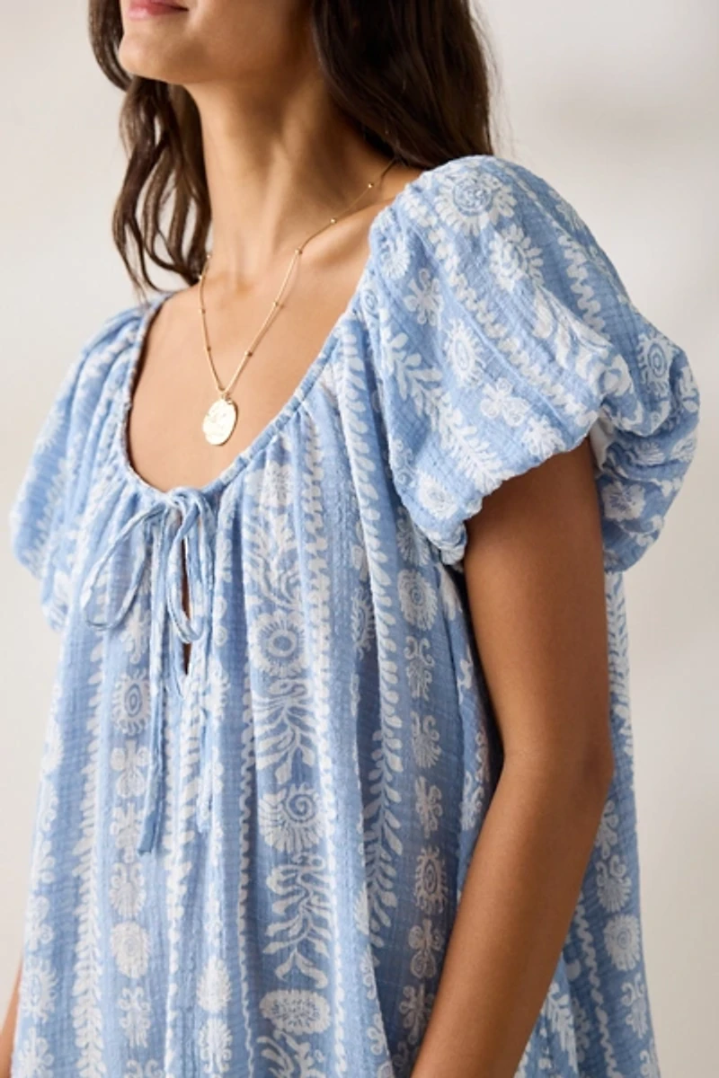 Out From Under Amara Cotton-Blend Slip Mini Dress