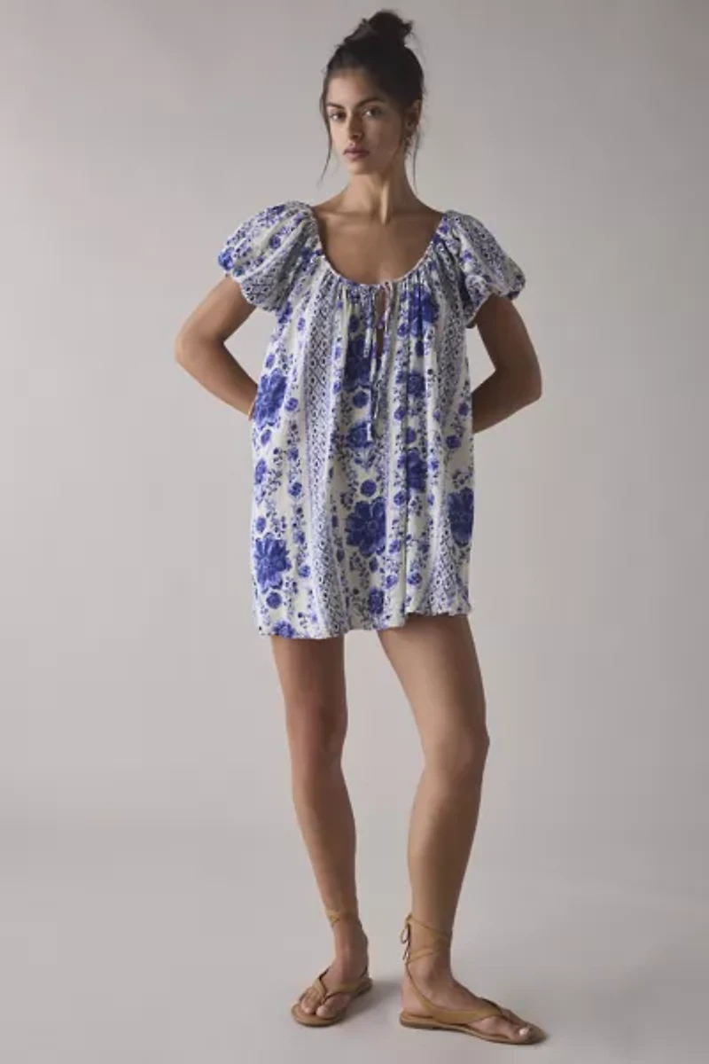 Out From Under Amara Cotton-Blend Slip Mini Dress