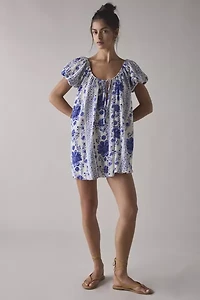 Out From Under Amara Cotton-Blend Slip Mini Dress