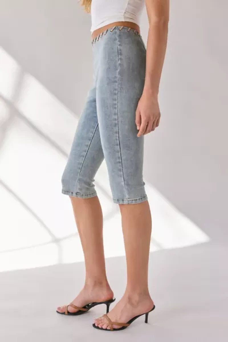 by.DYLN Davina Denim Capri Pant