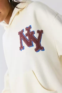 NY Applique Graphic Pullover Hoodie Sweatshirt