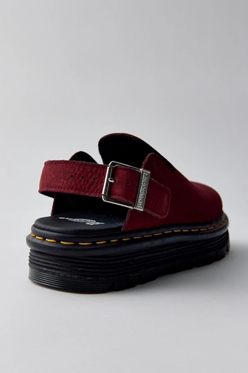 Dr. Martens Women's Zebzag Suede Slingback Platform Mule