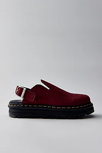 Dr. Martens Women's Zebzag Suede Slingback Platform Mule