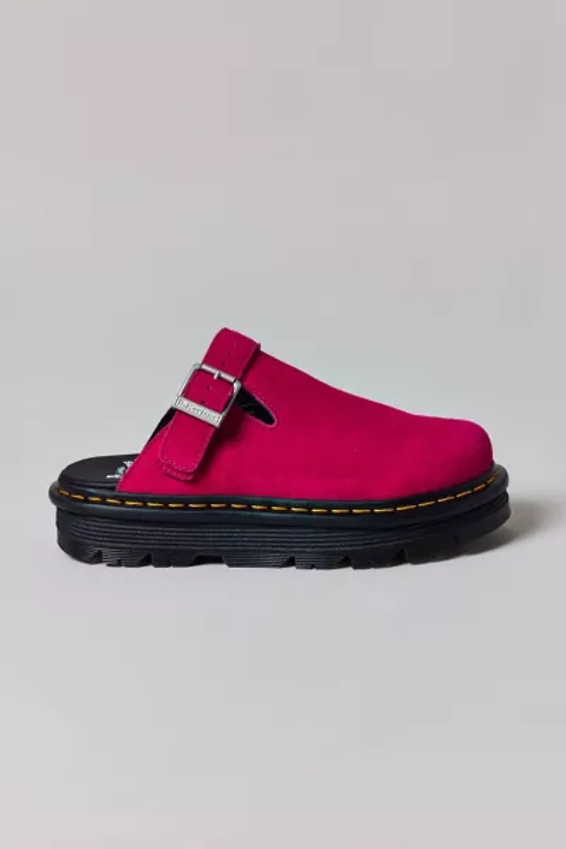 Dr. Martens Women's Zebzag Suede Slingback Platform Mule