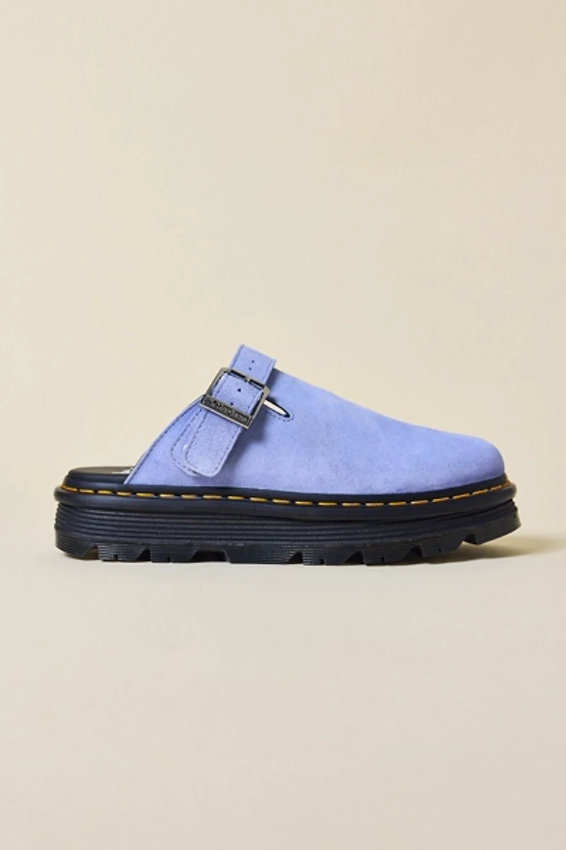 Dr. Martens Women's Zebzag Suede Slingback Platform Mule