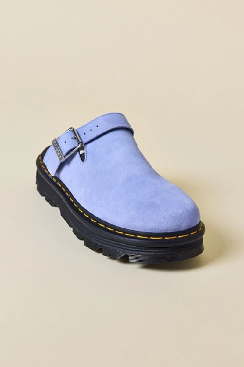 Dr. Martens Women's Zebzag Suede Slingback Platform Mule