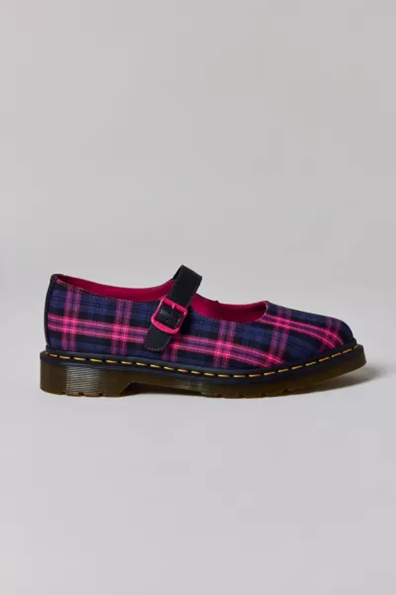 Dr. Martens Women's Elphie Plaid Mary Jane