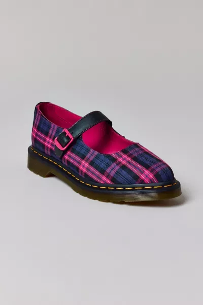 Dr. Martens Women's Elphie Plaid Mary Jane