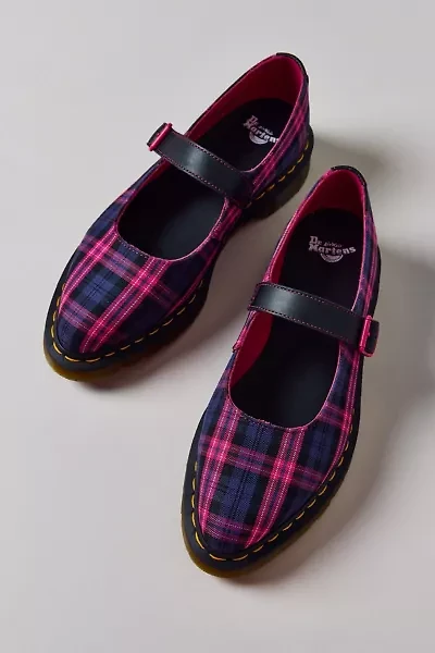 Dr. Martens Women's Elphie Plaid Mary Jane