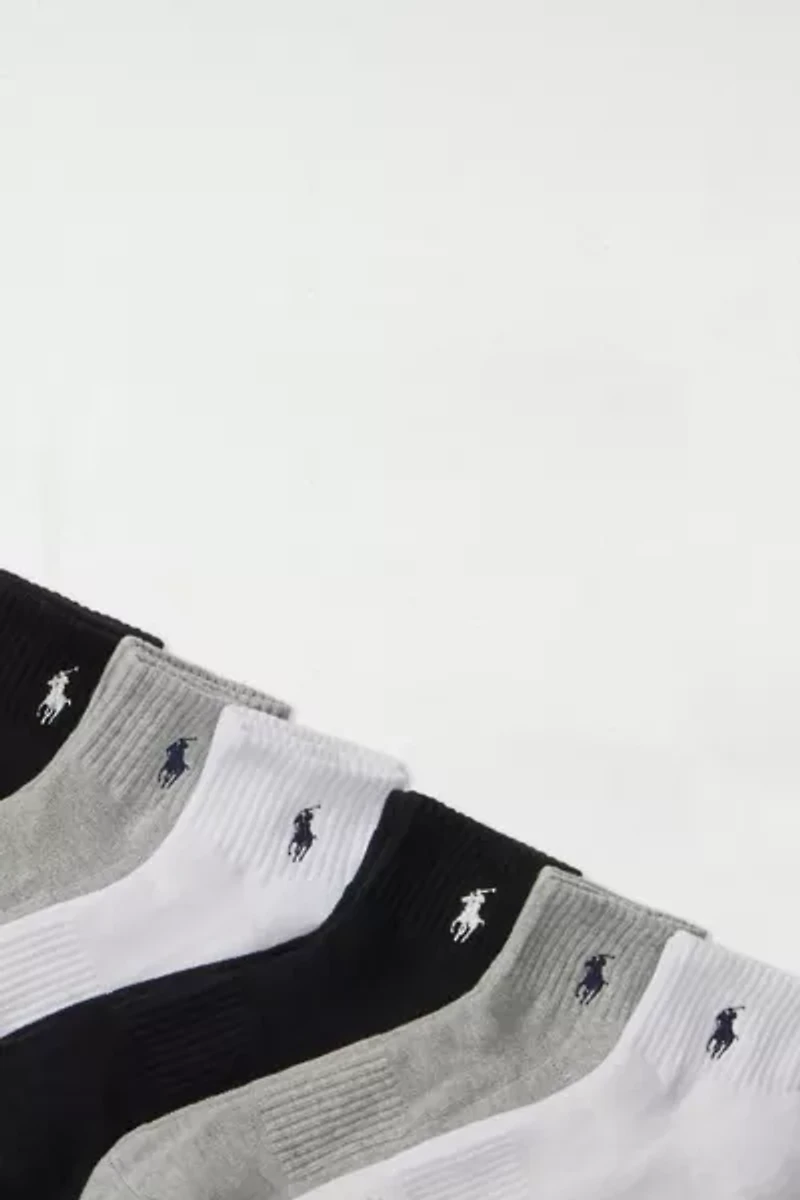 Polo Ralph Lauren Casual Quarter Sock 6-Pack