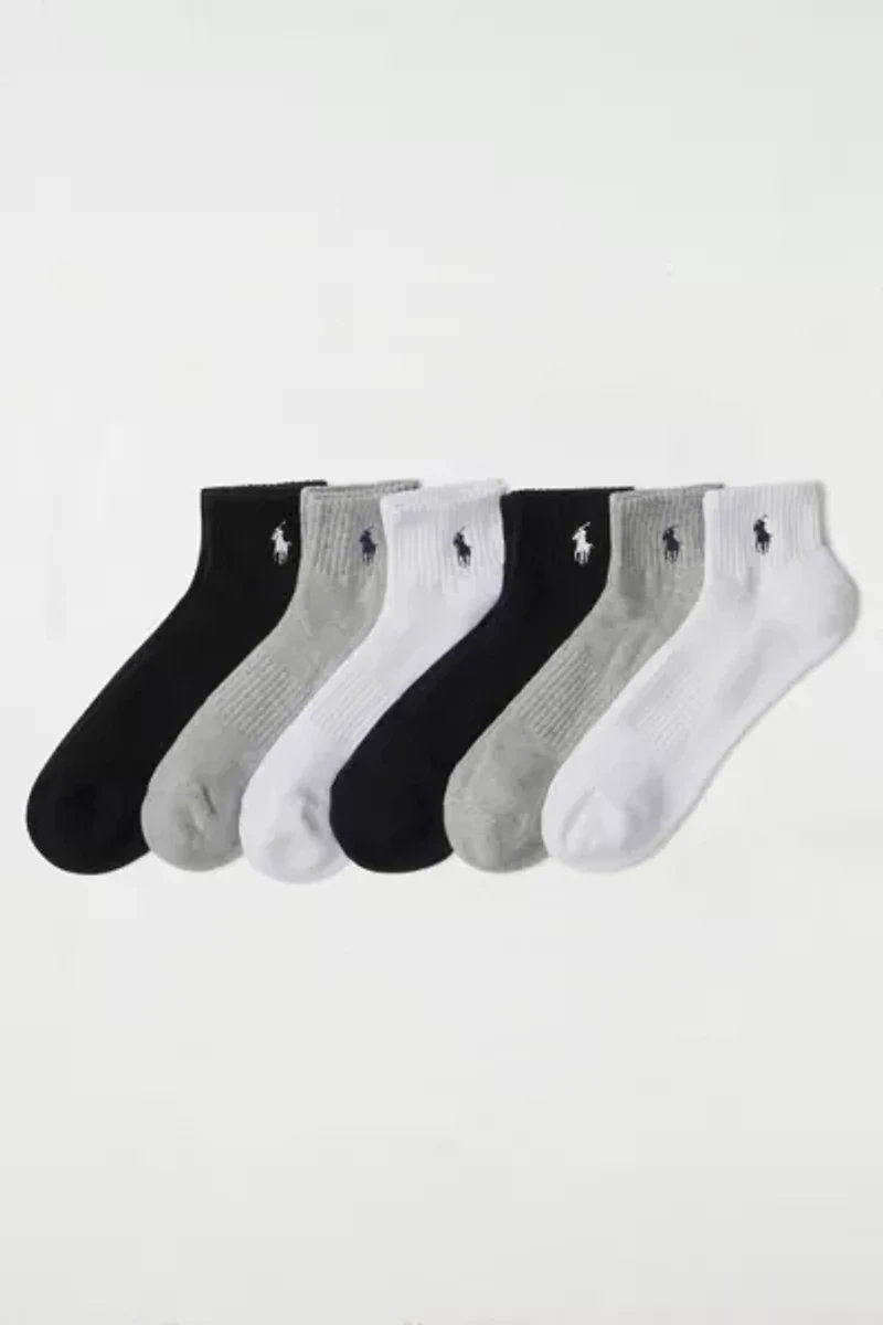 Polo Ralph Lauren Casual Quarter Sock 6-Pack