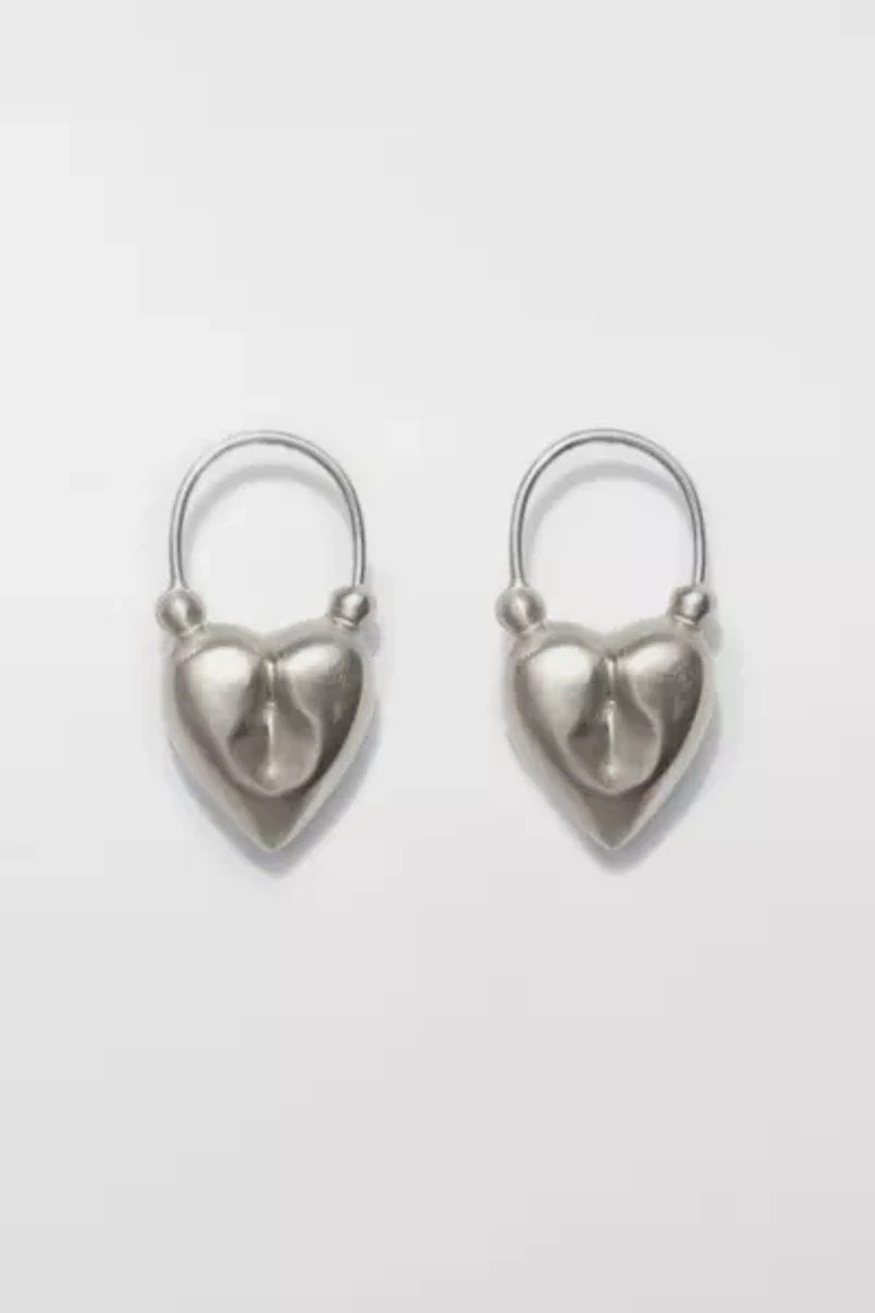 67Jewelry Heart Sterling Silver Earrings