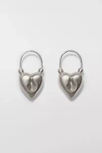 67Jewelry Heart Sterling Silver Earrings