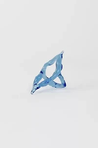 Rain and Rivers Handmade Angel Tears Glass Ring