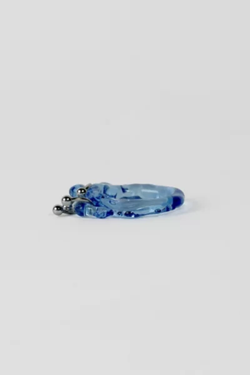 Rain and Rivers Handmade Double Pierced Glass Ring