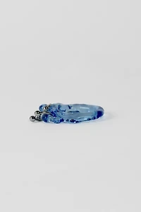 Rain and Rivers Handmade Double Pierced Glass Ring