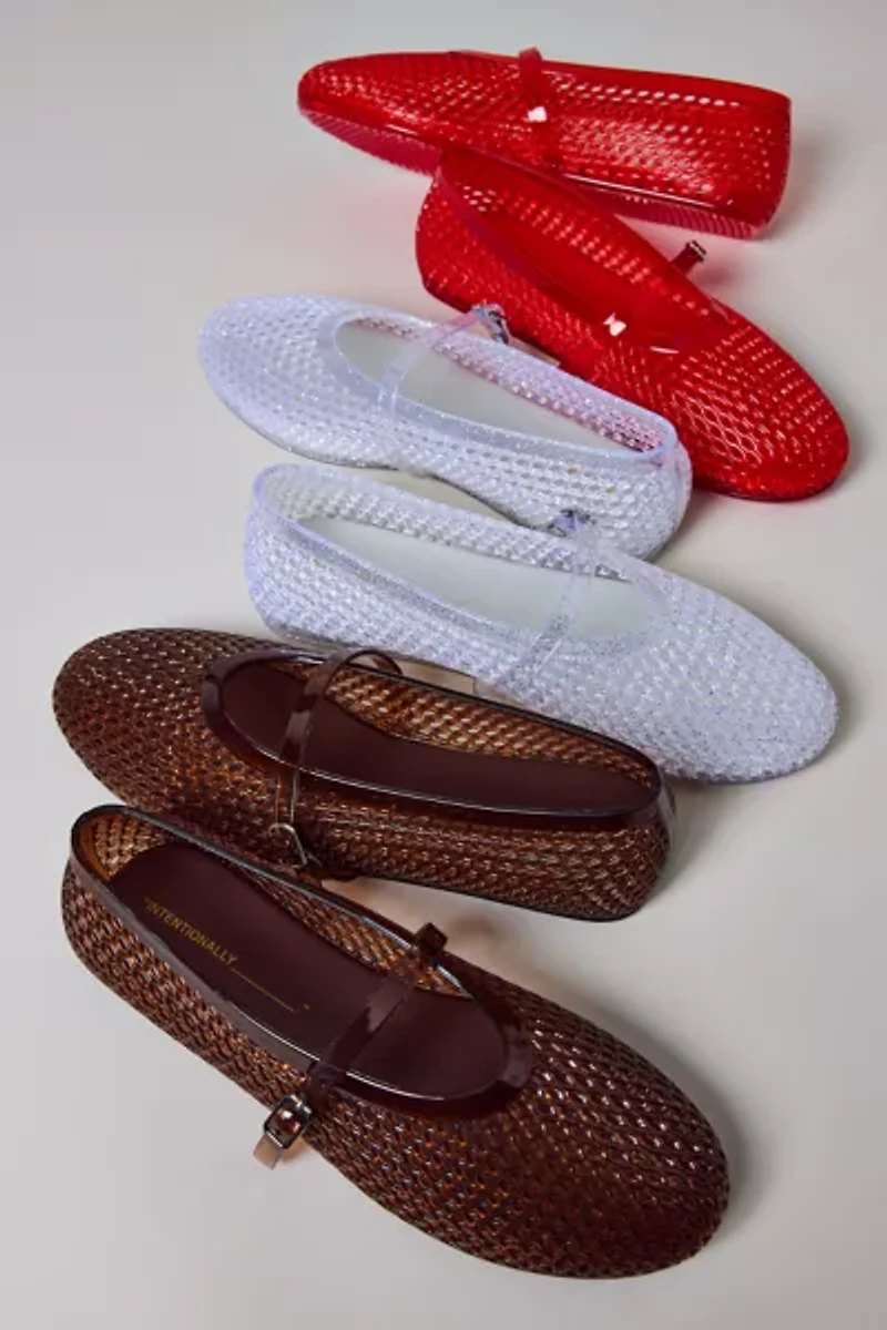 Intentionally Blank Classy Jelly Mary Jane Flat