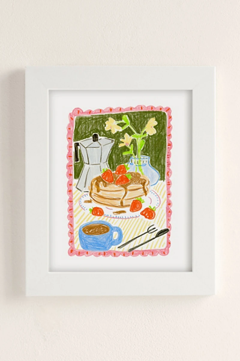 Sabina Fenn Illustration Still Life With Pancakes Art Print