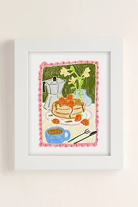 Sabina Fenn Illustration Still Life With Pancakes Art Print