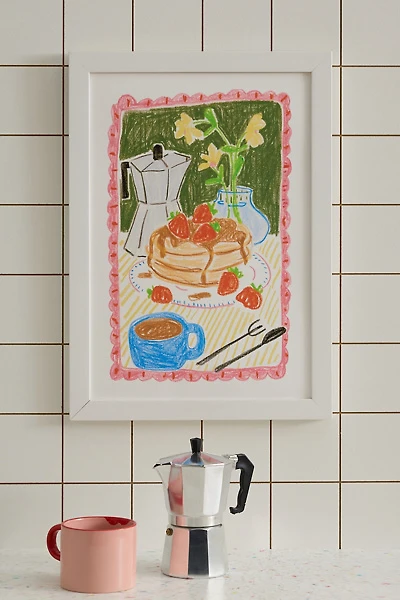 Sabina Fenn Illustration Still Life With Pancakes Art Print