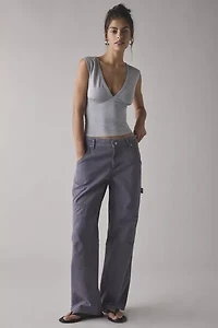 Motel Emberly Plunge Front Cropped Tank Top