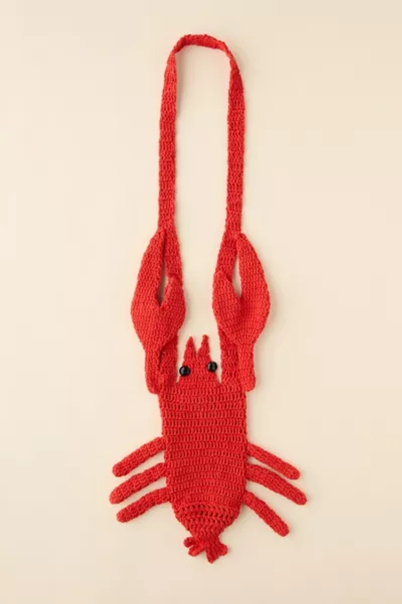 Lobster Crochet Bottle Sling