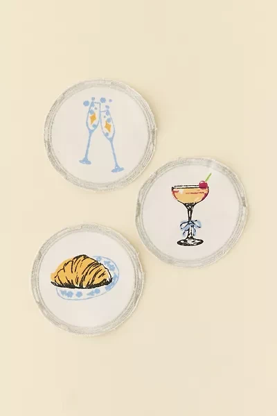 Finley Frames Fabric Coaster - Set Of 3