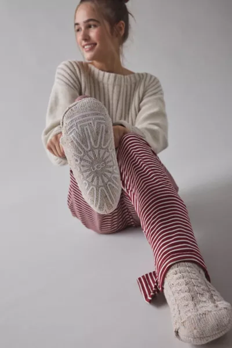 UGG Elowyn Cable Knit Fleece Lined Sock