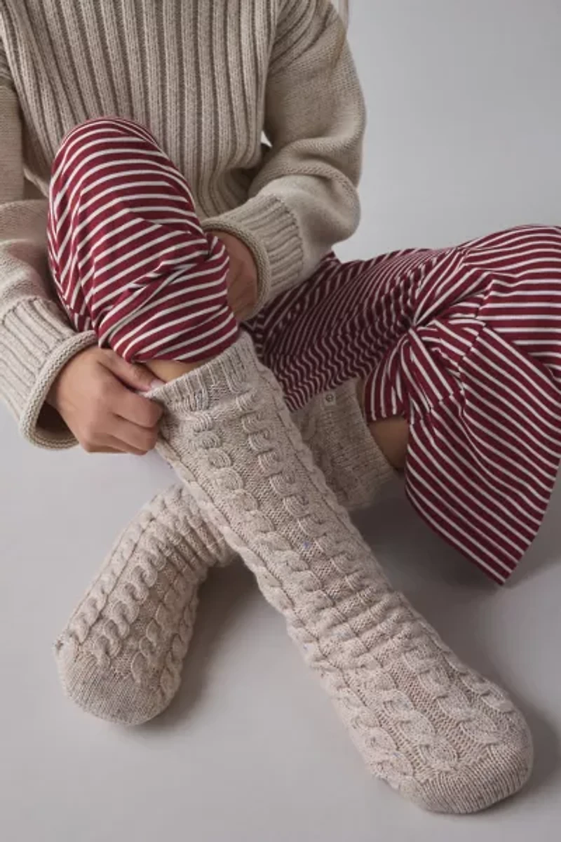 UGG Elowyn Cable Knit Fleece Lined Sock