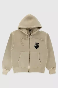 Stussy 8 Ball Pigment Dyed Zip-Up Hoodie