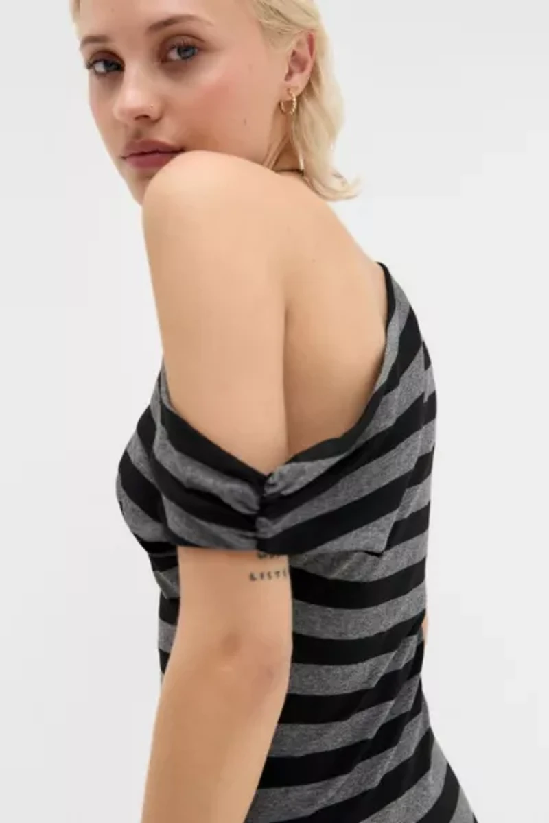 Silence + Noise Myla Off-Shoulder Mini Dress