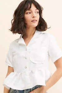 Sister Jane Fleur Pajama Buttondown Top