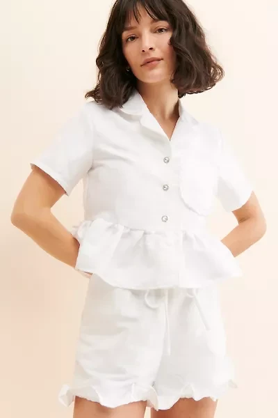 Sister Jane Fleur Pajama Buttondown Top