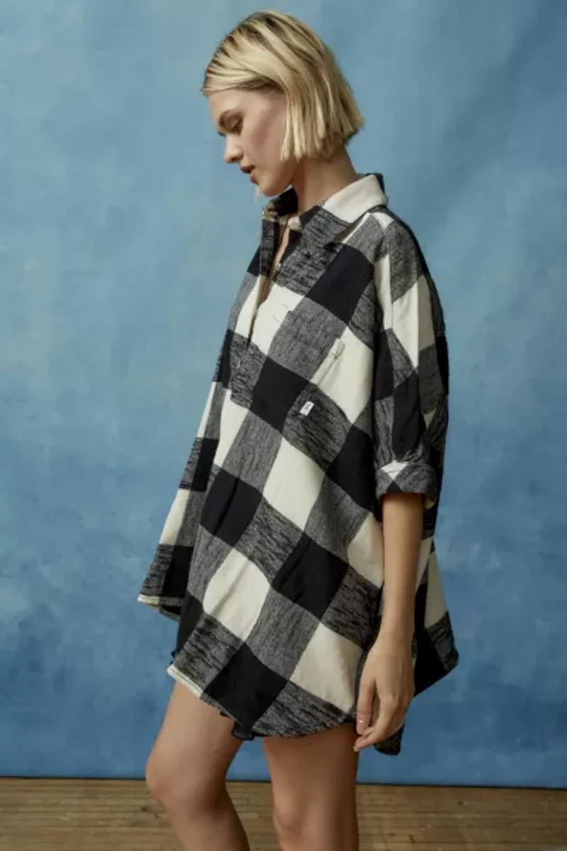 BDG Head Over Heels Flannel Button-Down Shirt