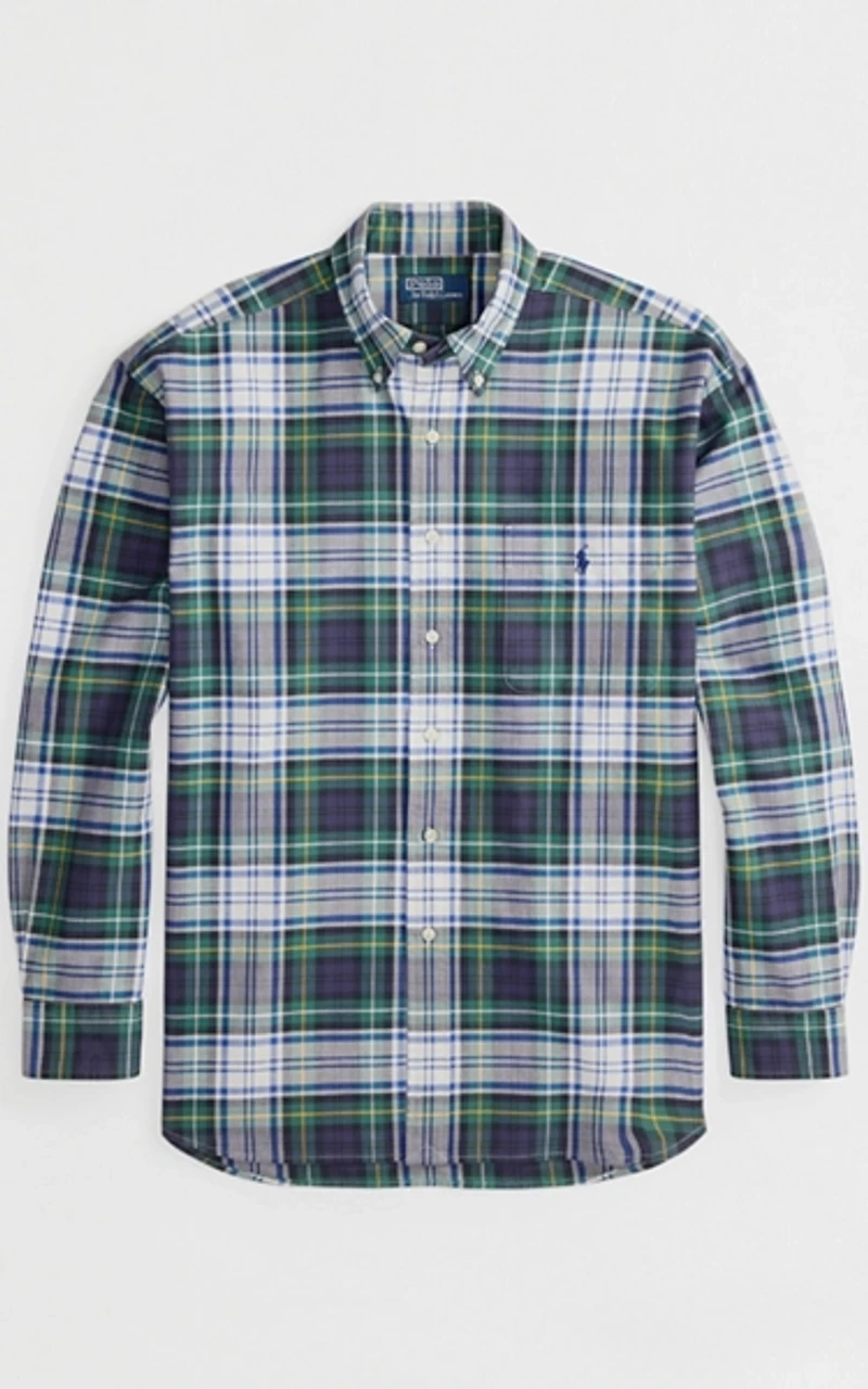 Polo Ralph Lauren Big Fit Plaid Oxford Shirt
